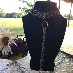 Thick Silver Choker...